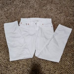 Levi's 512 White Jeans
